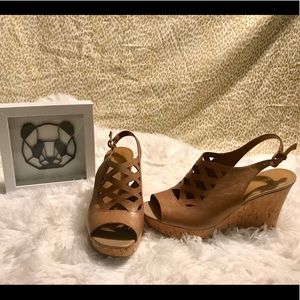 Franco Sarto crisscross wedge sandal